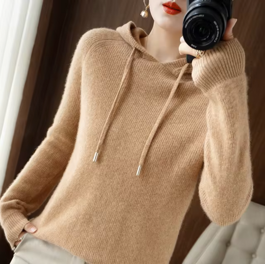 Heidi-Mode | Gestrickter Hoodie für Damen
