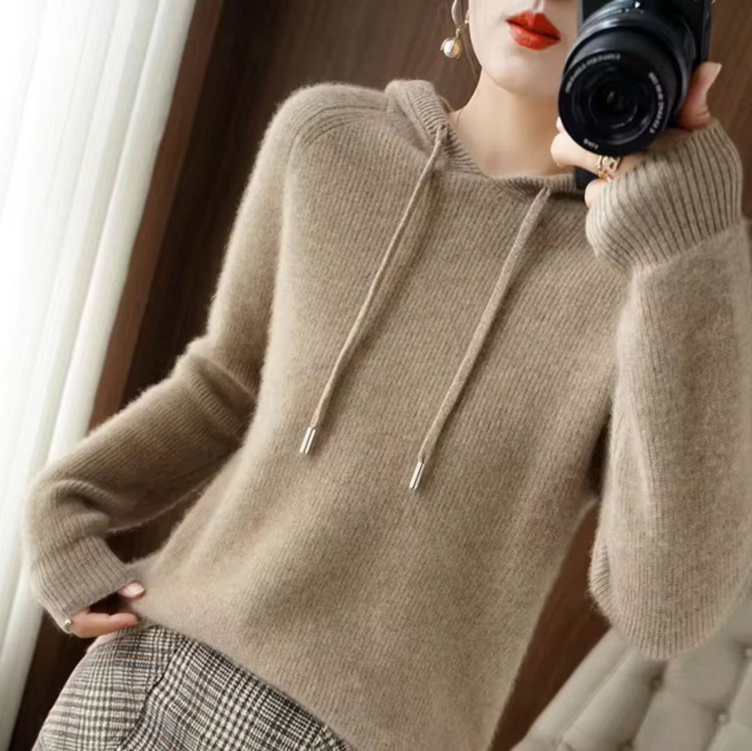 Heidi-Mode | Gestrickter Hoodie für Damen