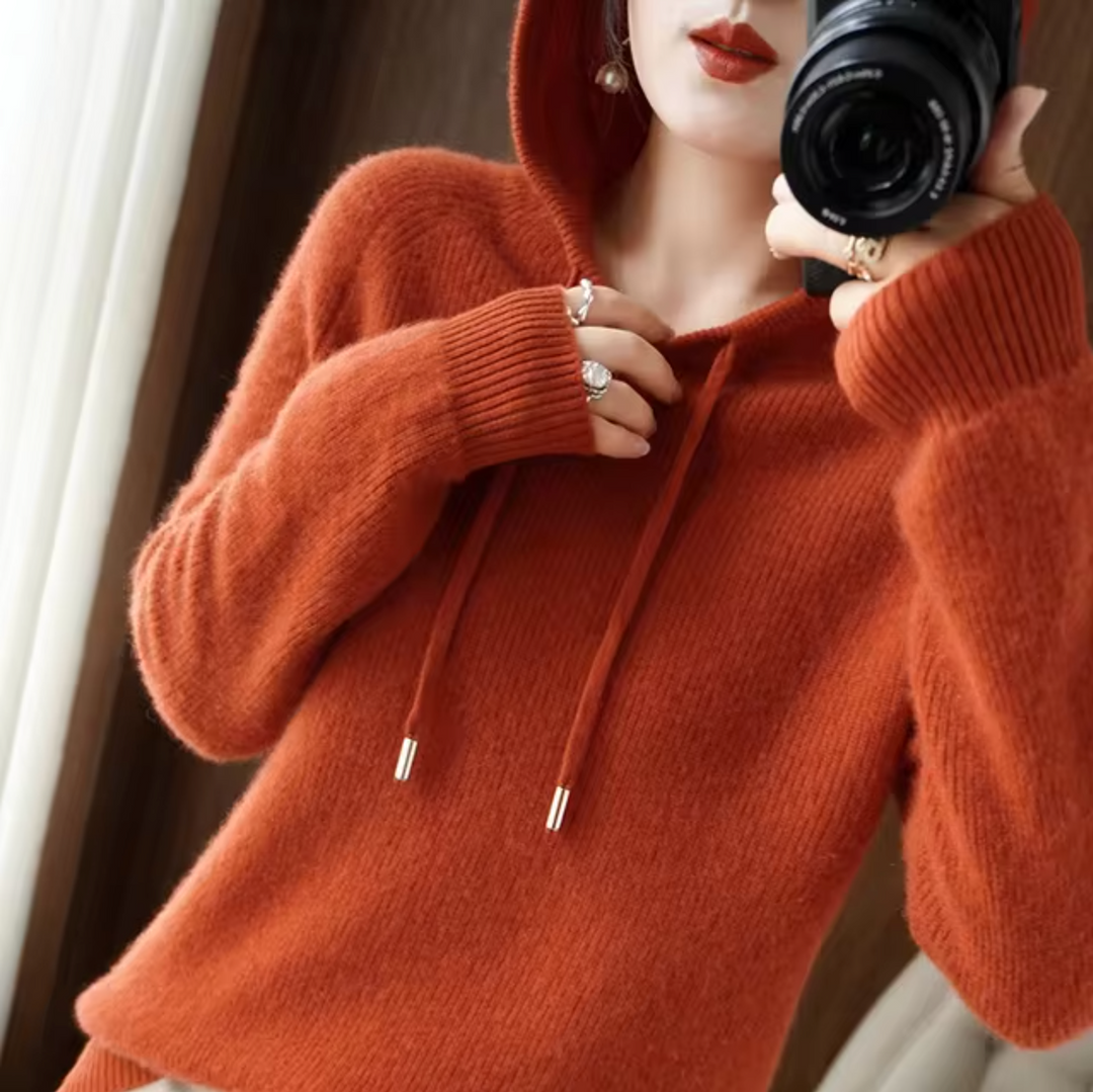 Heidi-Mode | Gestrickter Hoodie für Damen