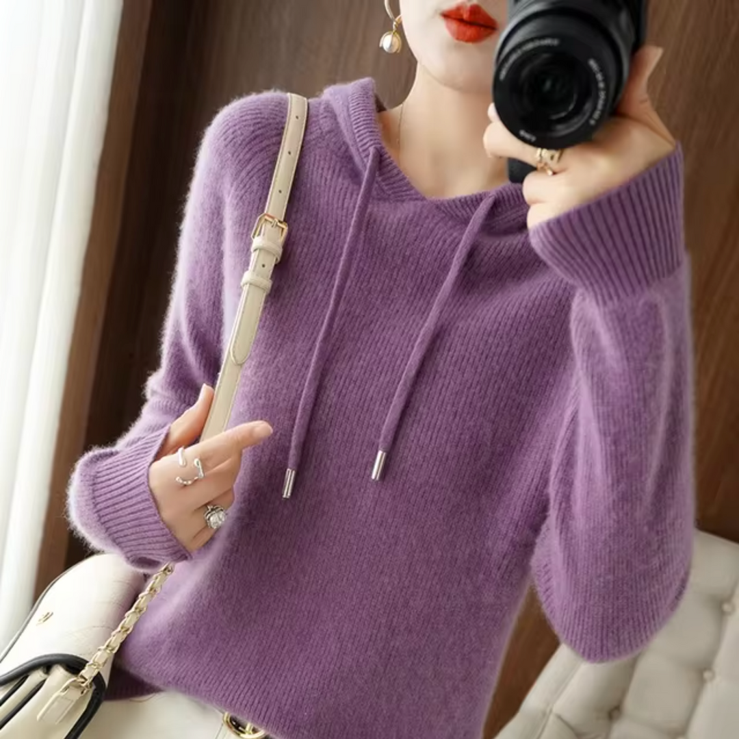 Heidi-Mode | Gestrickter Hoodie für Damen