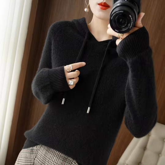 Heidi-Mode | Gestrickter Hoodie für Damen