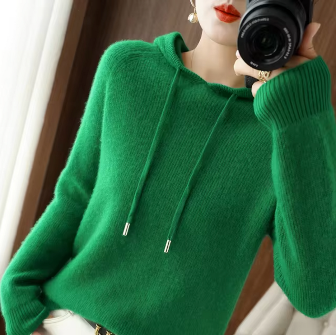 Heidi-Mode | Gestrickter Hoodie für Damen