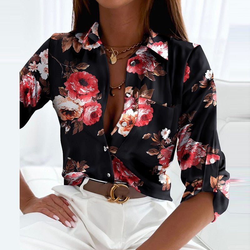 Heidi-Mode | Bluse mit Umlegekragen