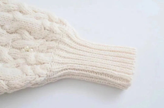 Heidi-Mode | Crop Weinlese Strickjackes Pullover