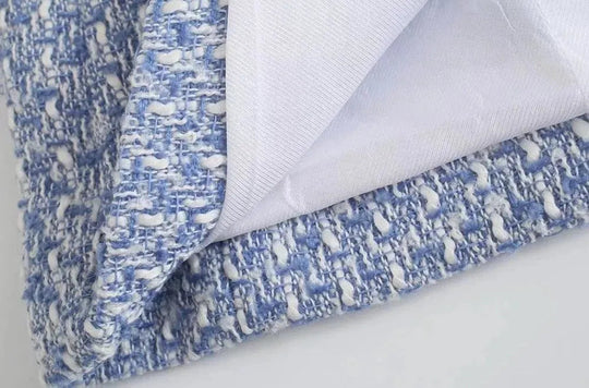 Heidi-Mode | Damen Doppelt verknöpfter Tweed Blazer