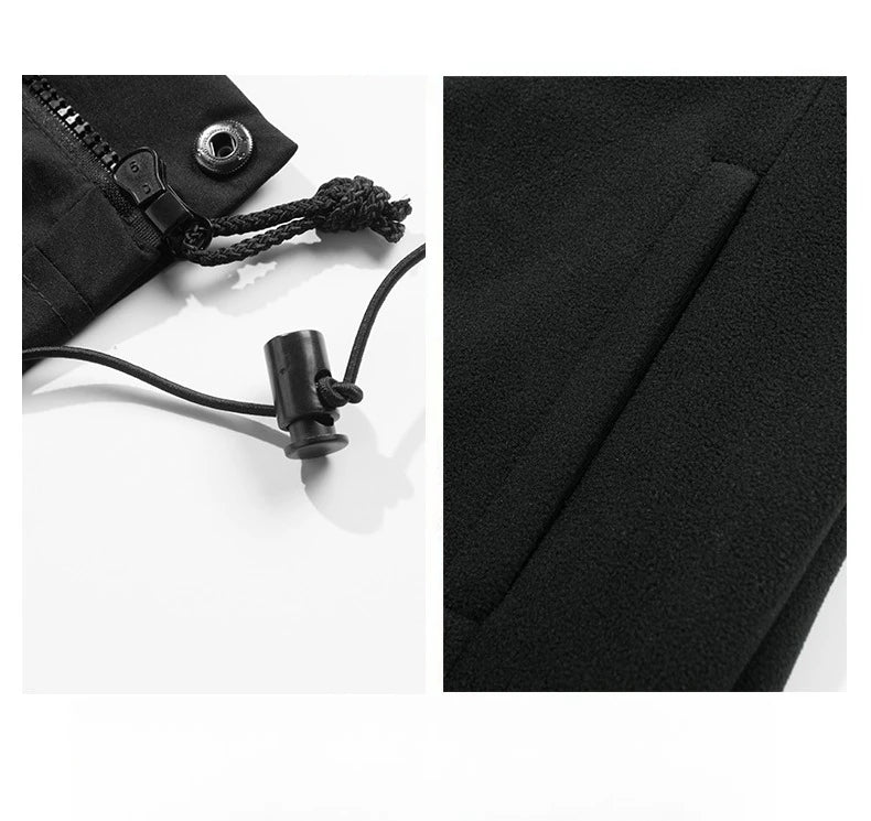 Heidi-Mode | 3-in-1 Fleece-Winterjacke mit Kapuze für Damen