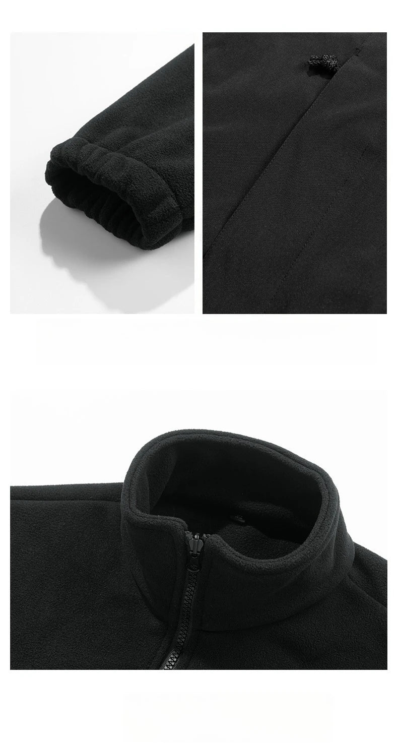 Heidi-Mode | 3-in-1 Fleece-Winterjacke mit Kapuze für Damen