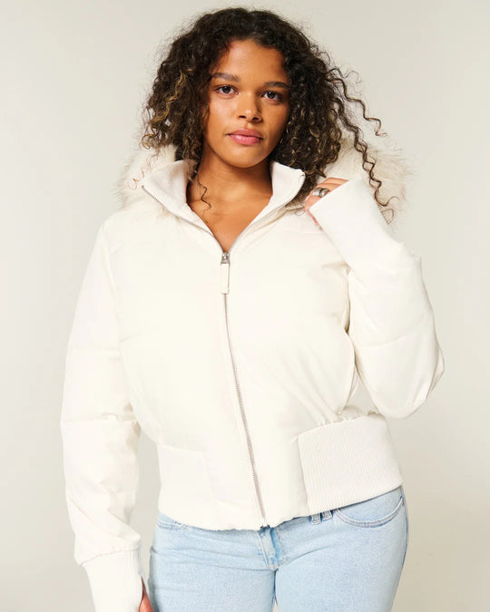 Damen Gestepptes Winterjacke – Warm, Leicht & Mit Abnehmbarer Kapuze | Heidi-Mode