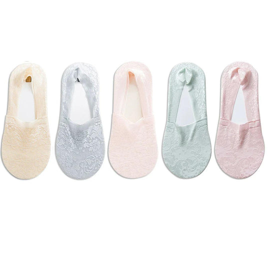 Heidi-Mode | Damen Bestseller Spitze Blume Antiskid Knöchelsocken