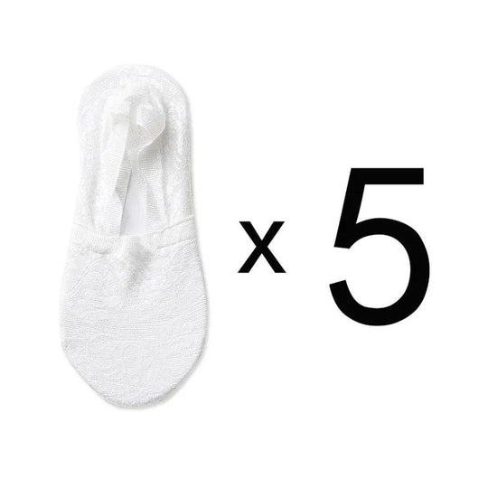 Heidi-Mode | Damen Bestseller Spitze Blume Antiskid Knöchelsocken