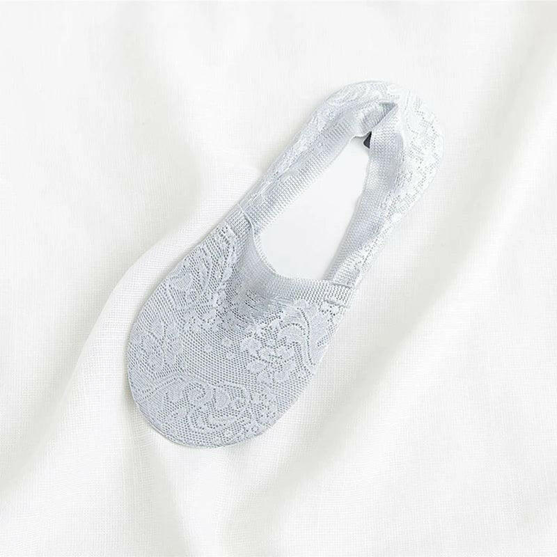 Heidi-Mode | Damen Bestseller Spitze Blume Antiskid Knöchelsocken