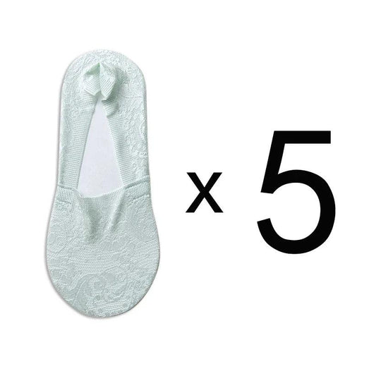 Heidi-Mode | Damen Bestseller Spitze Blume Antiskid Knöchelsocken