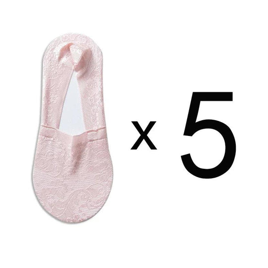 Heidi-Mode | Damen Bestseller Spitze Blume Antiskid Knöchelsocken