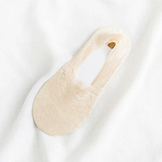 Heidi-Mode | Damen Bestseller Spitze Blume Antiskid Knöchelsocken