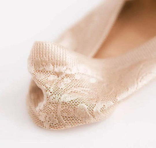 Heidi-Mode | Damen Bestseller Spitze Blume Antiskid Knöchelsocken