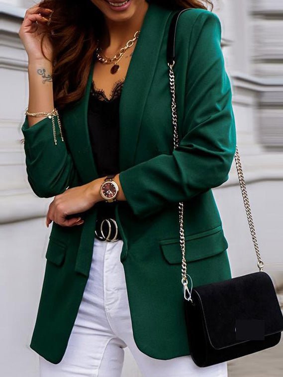 Heidi-Mode | Damen Blazer Ol Professionell Slim Langarm Blazer