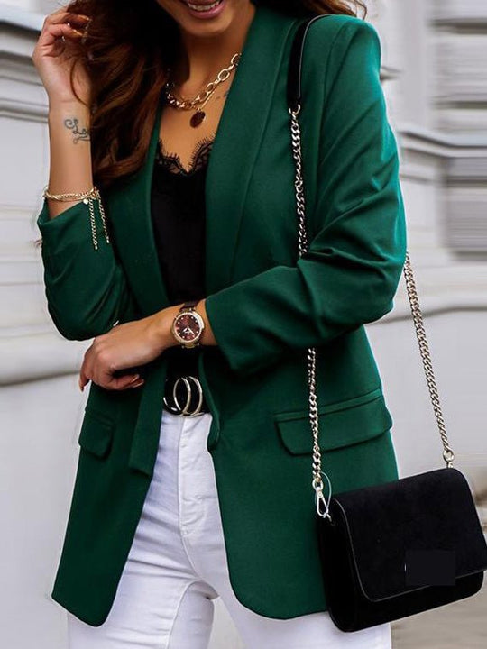 Heidi-Mode | Damen Blazer Ol Professionell Slim Langarm Blazer