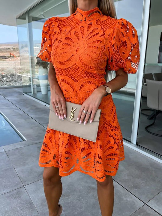 Heidi-Mode | Damenmode Spitzenpaneel Shift Kleid