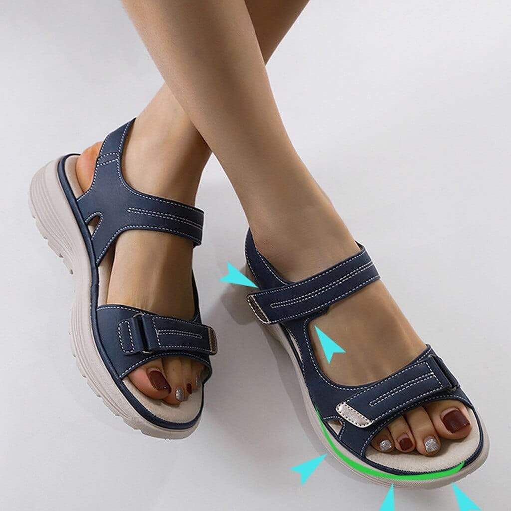 Heidi-Mode | Ergonomische Sandalen mit Offener Zehenpartie