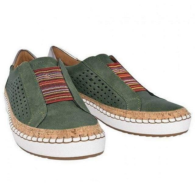 Heidi-Mode | Damen Atmungsaktive Slip-On Hallux Schuhe