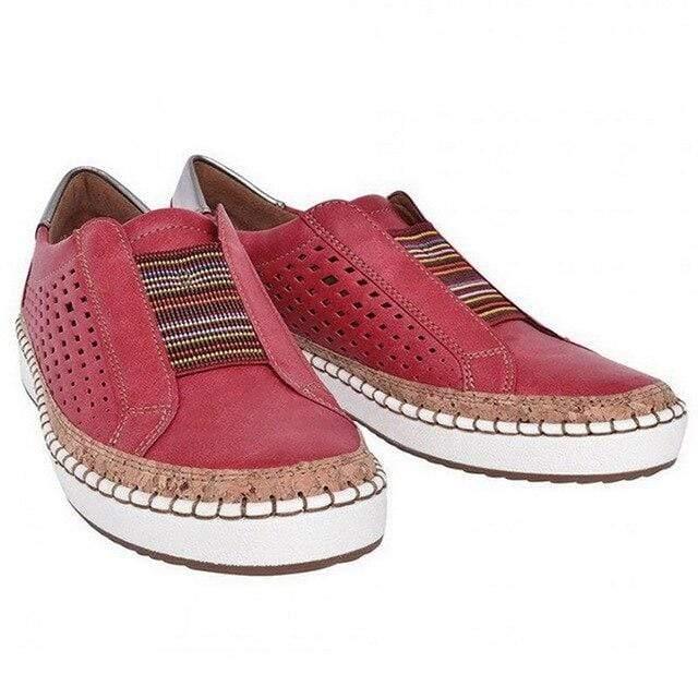 Heidi-Mode | Damen Atmungsaktive Slip-On Hallux Schuhe