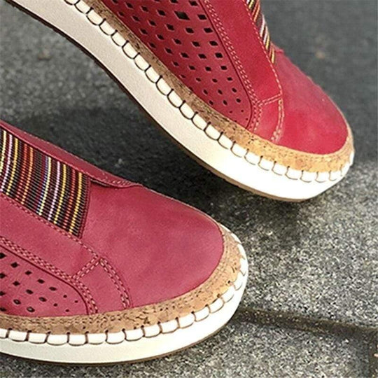 Heidi-Mode | Damen Atmungsaktive Slip-On Hallux Schuhe