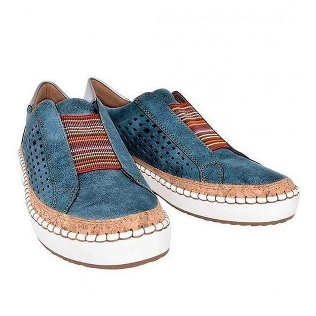 Heidi-Mode | Damen Atmungsaktive Slip-On Hallux Schuhe
