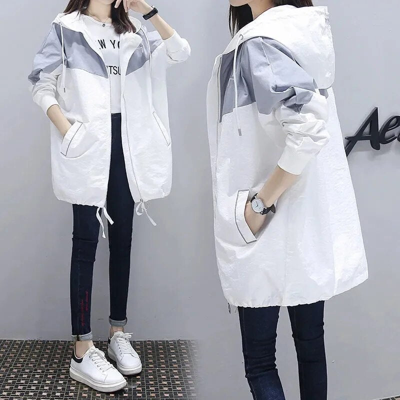 Heidi-Mode | Manteau Long À Capuche Léger Pour Femmes