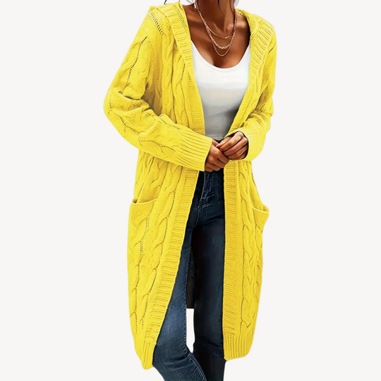 Heidi-Mode | Kabelstrick Kapuzencardigan