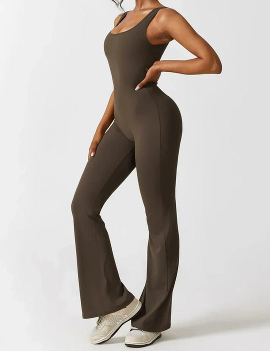 Heidi-Mode | Frauen offene Rücken Jumpsuit