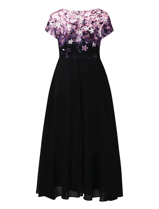 Heidi-Mode | Spitzen Midi Kleid Cade Blumen und Eleganz