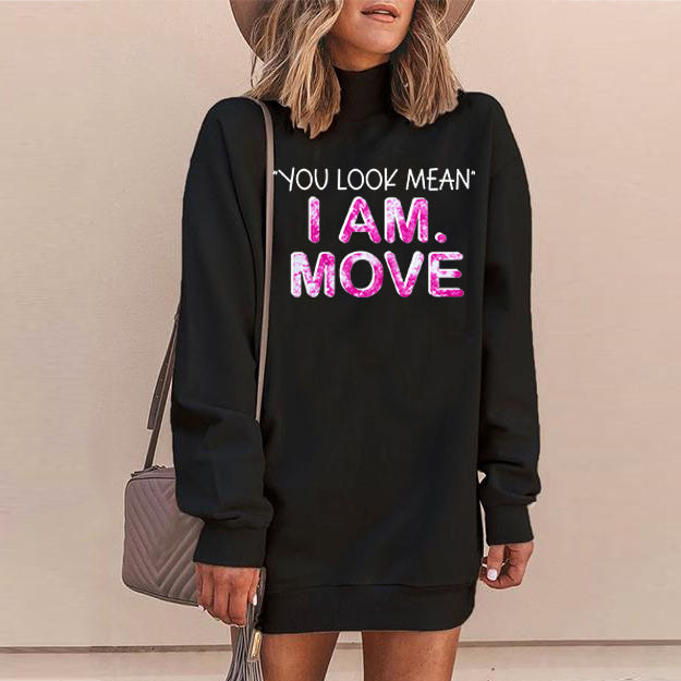 Heidi-Mode | Lustige Gedruckte Langarm T-Shirt Kleider