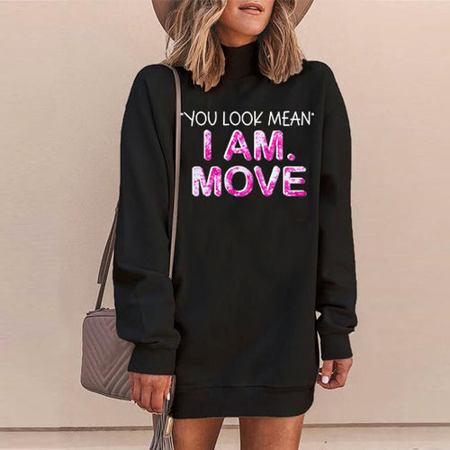 Heidi-Mode | Lustige Gedruckte Langarm T-Shirt Kleider