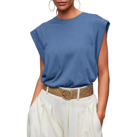 Heidi-Mode | Neues Rundhals lockeres Kurzarm-T-Shirt gestreiftes Oberteil