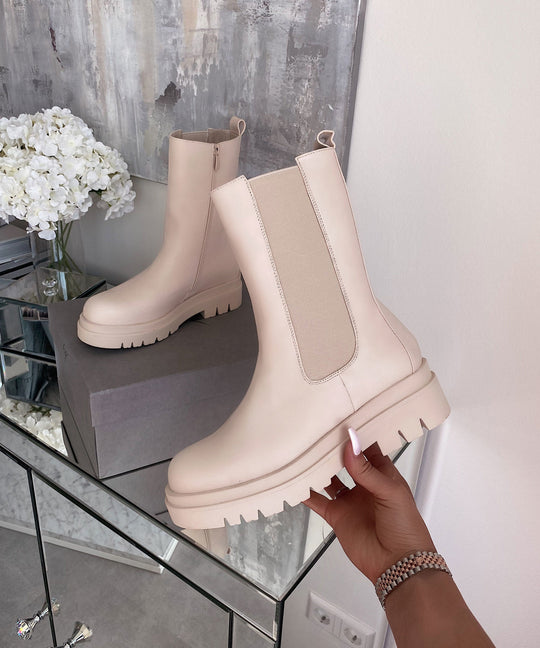 Boots Long Beige