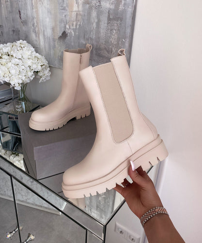 Boots Long Beige