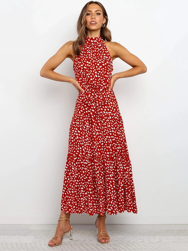 Kleid mit Polka Dots-Muster