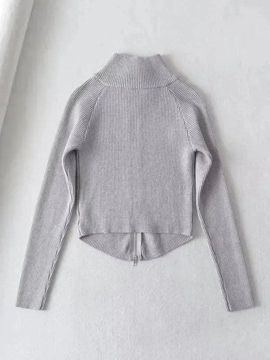 Heidi-Mode | Gestreifter Strickjacke Pullover