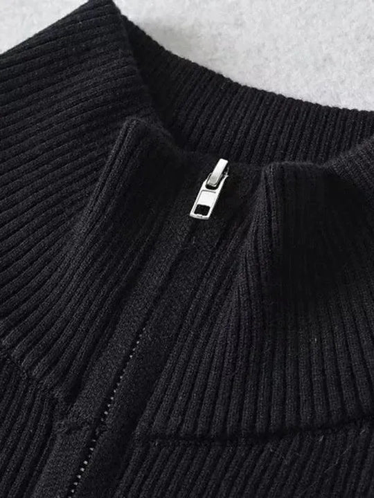 Heidi-Mode | Gestreifter Strickjacke Pullover