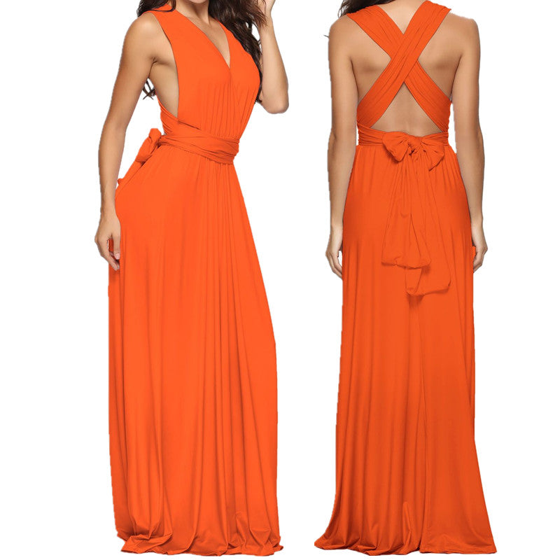 Multiway wrap maxi jurk