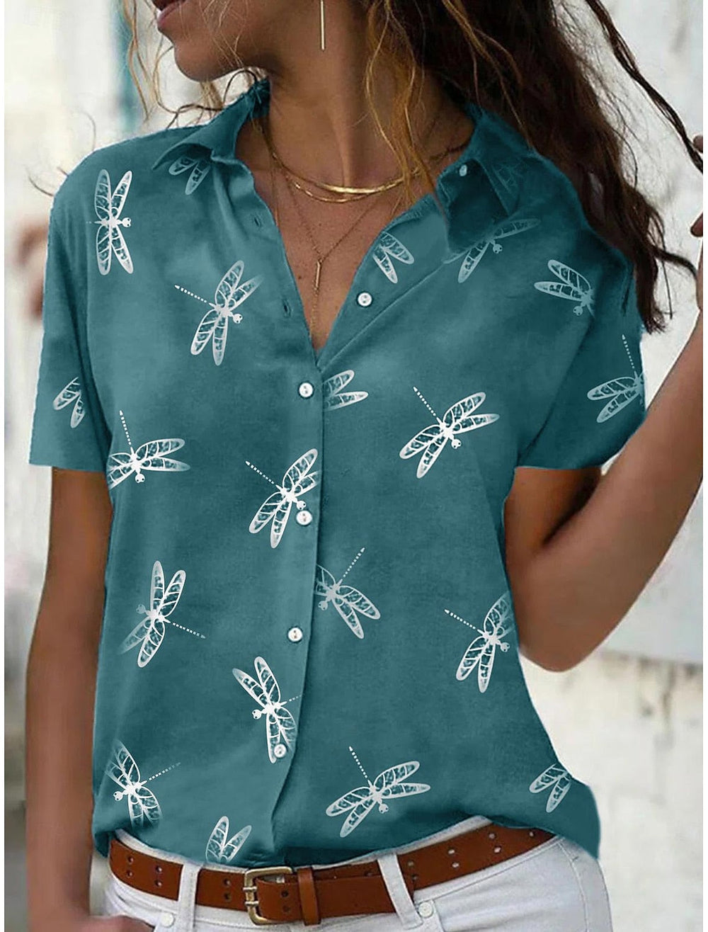 Heidi-Mode | Entspanntes Damen Sommer T-shirt mit Kurzen Ärmeln
