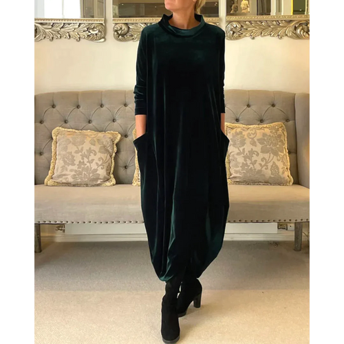Rachel | Langes Kleid aus Samt