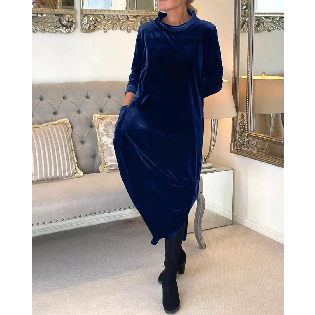 Rachel | Langes Kleid aus Samt
