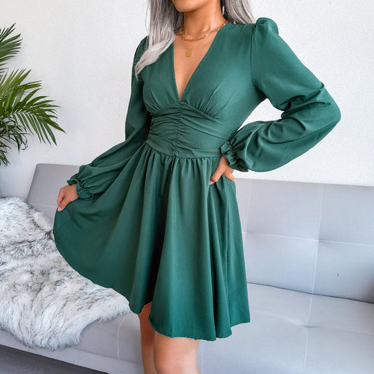 Mariele | Hohe Taille Chiffon Plissée