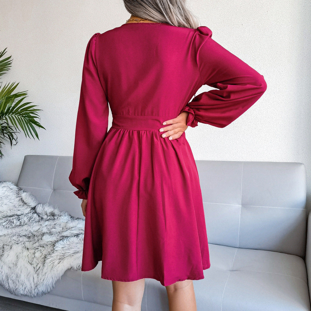 Mariele | Hohe Taille Chiffon Plissée
