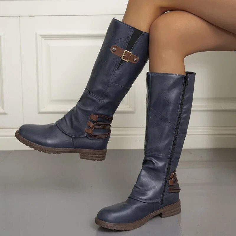 Lily | Kniehohe Lederstiefel
