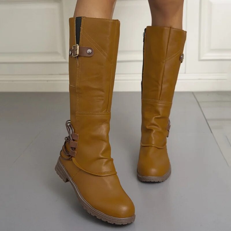 Lily | Kniehohe Lederstiefel