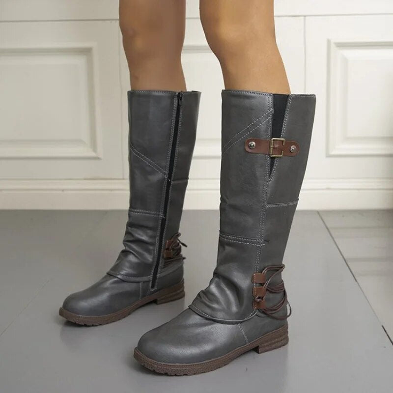 Lily | Kniehohe Lederstiefel