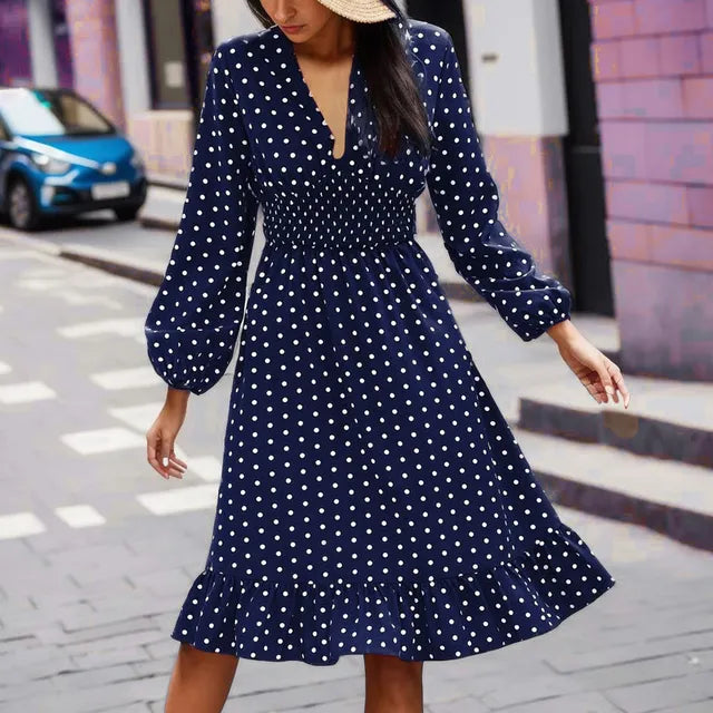 Daphne | Vintage Polka Dot Kleid