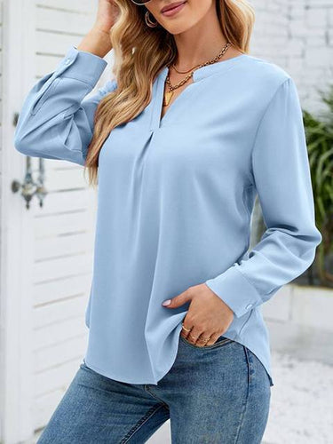Audrina | Lässige Bluse mit Faltenwurf